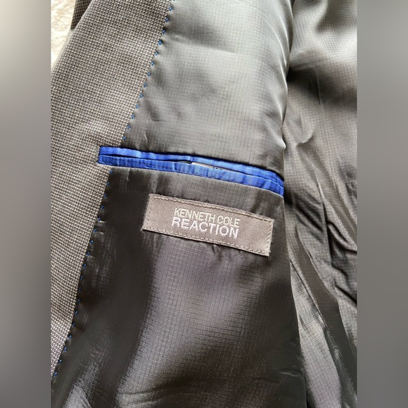 Kennith Cole Reaction Mens black/gray Suit Blazer size 40R - Picture 5 of 8